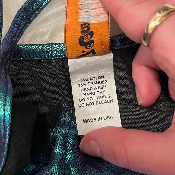 J. Valentine Vintage Rave Costume Top Mermaid Crop Tank Star Small - Picture 4 of 6